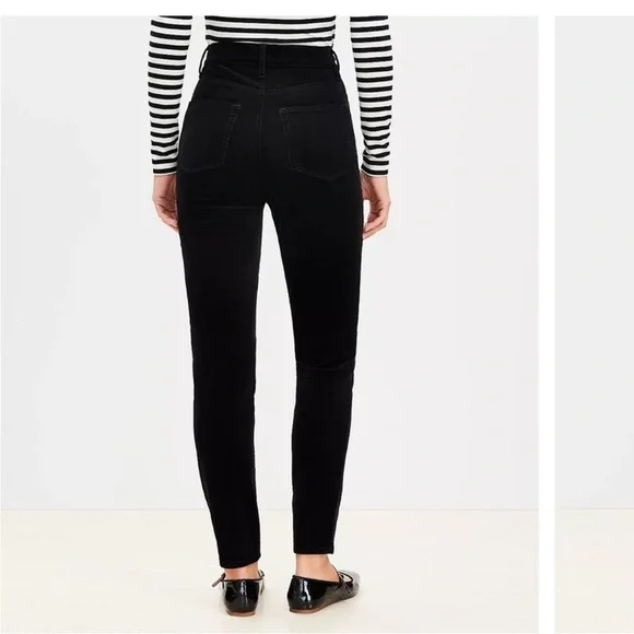 Loft Black Curvy Skinny Corduroy - Picture 2 of 8